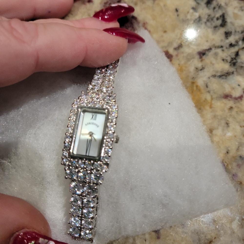 Adrienne rhinestone watch NEW GORGEOUS!!!
